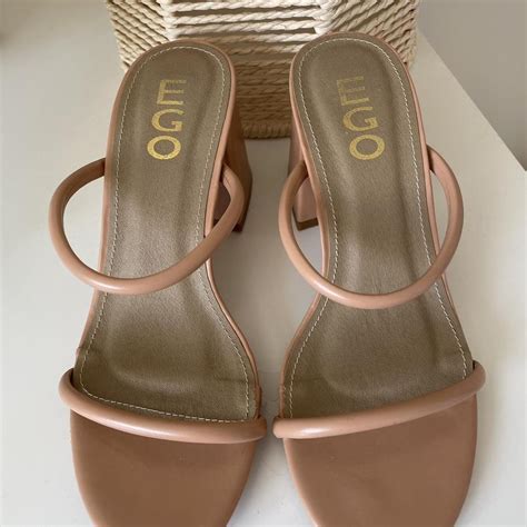 EGO Nude Strappy Heels Size Worn Once There Are Depop