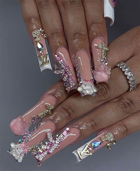 Pin By Neweraa On My Creations Unique Acrylic Nails Long Square