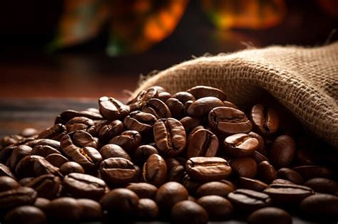 Premium Ai Image A Collection Of Coffee Beans On The Table Created By