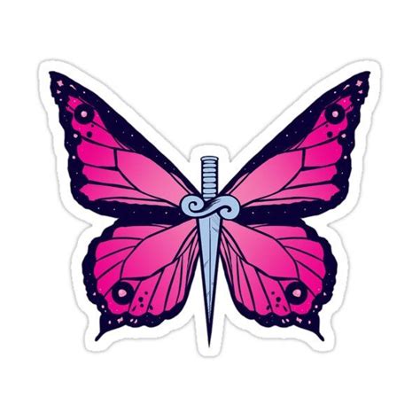 Jolyne Butterfly Sticker By Storeforweebs In Adventure Tattoo