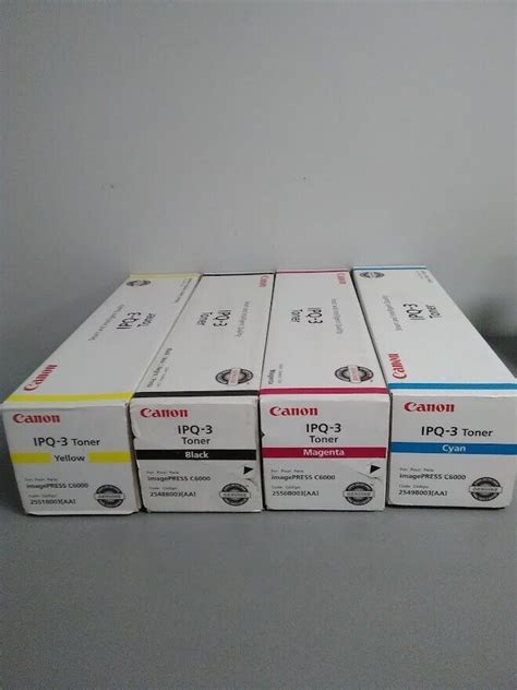 Canon IPQ 3 Toner Cartridge Yellow Magenta Cyan Black For ImagePRESS