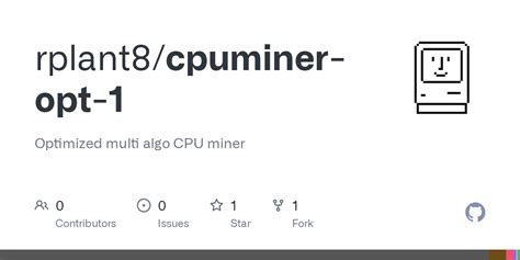 GitHub Rplant8 Cpuminer Opt 1 Optimized Multi Algo CPU Miner