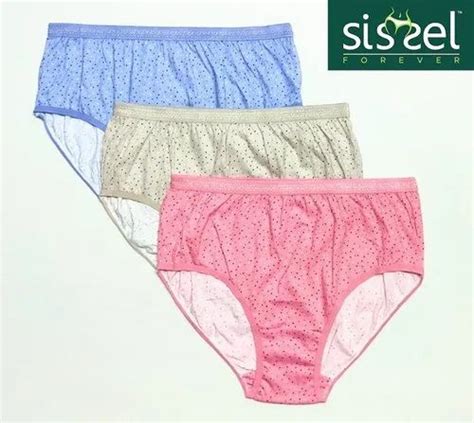 Cotton Panties Premium Mercerised Cotton Hipster With Outer Elastic Size M 4xl 3 At Rs 120