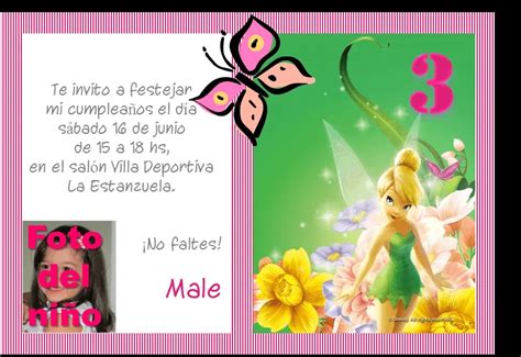 Tarjeta De Cumplea Os Gratis Tinkerbell Imagui