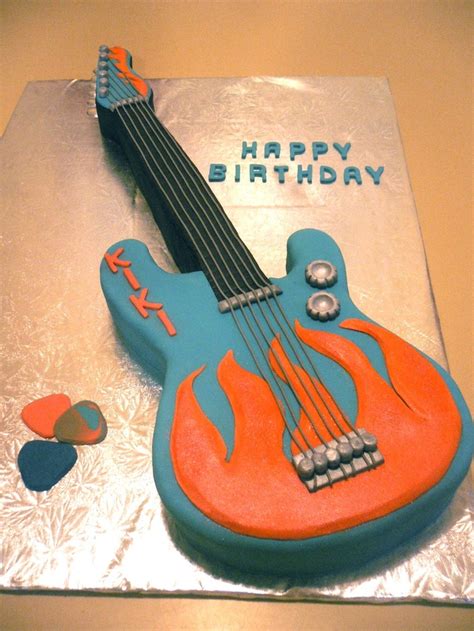 Guitar Cake Guitar Cake Guitar Birthday Cakes Music Themed Cakes