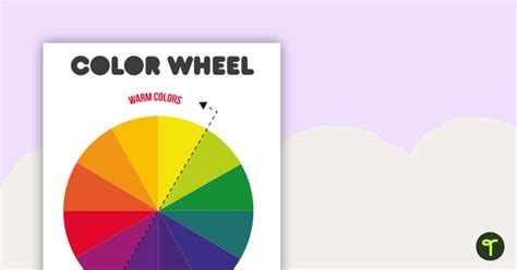 12 Part Color Wheel Template And Color Theory Worksheets Teach Starter