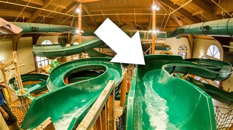 Great Wolf Lodge Wisconsin Dells Totem Towers Water Slide Track