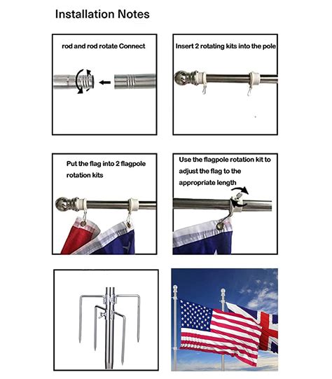 Snapklik Ground Flag Pole Ft Floor Mounted Or Handheld