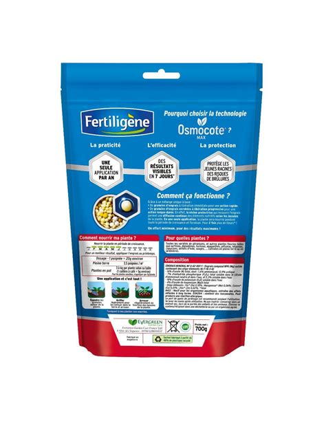 Engrais Osmocote pour Plantes Fleuries 700G Fertiligène