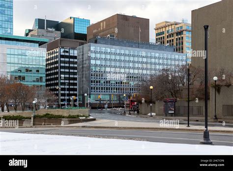 Ottawa, Canada - December 16, 2021: Cityscape view with skyscrapers in ...