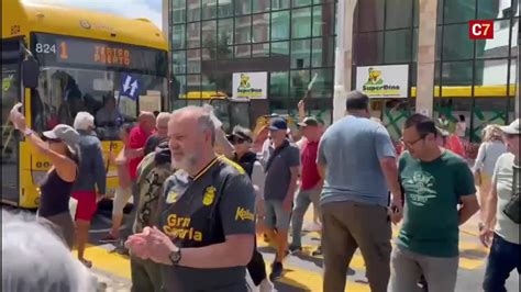 Protestas por la doble vía en La Isleta Canarias7