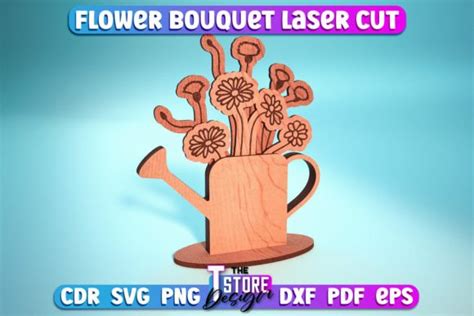 Flower Laser Cut Svg Flower Bouquet Graphic By The T Store Design · Creative Fabrica