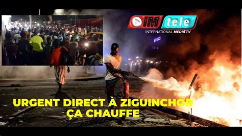 URGENT Ça chauffe à Ziguinchor affrontement entre la population et l