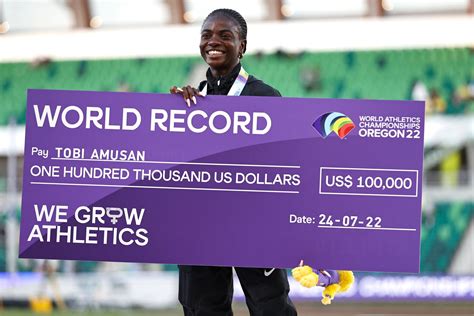 World Championships Tobi Amusan Wins 100m Hurdles Final Breaks World