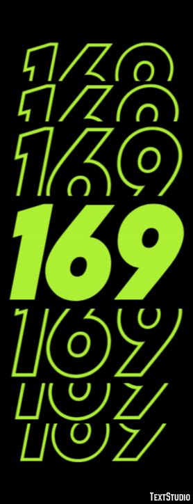169 Text Effect and Logo Design Number