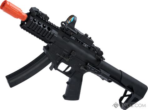 King Arms Pdw Mm Sbr Airsoft Aeg Rifle Color Black Shorty