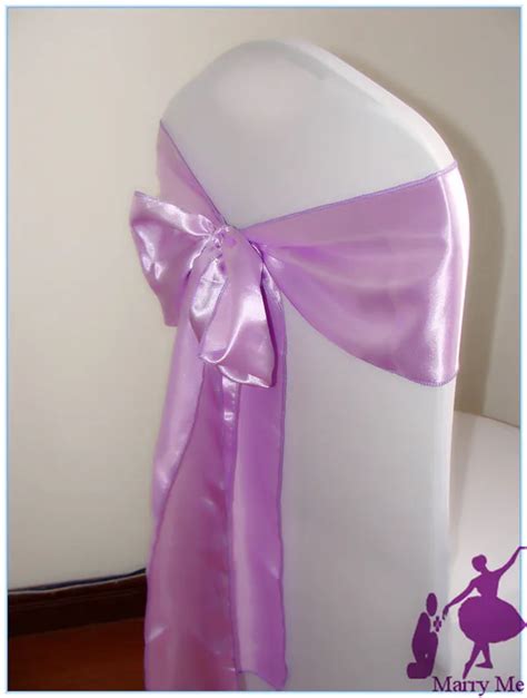 Light Purple Chair Sash For Wedding Wedding Sashes For Chairs Satin