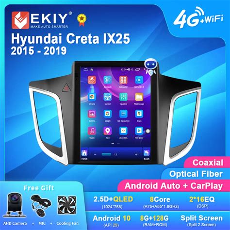 EKIY TT7 For Hyundai Creta IX25 2015 2019 For Tesla Style Screen Car