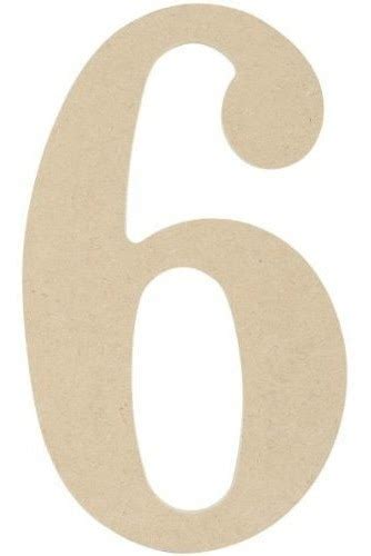 Mpi Mdf Classic Font Letras Y Numeros De Madera 9 5 Pulgad Envío gratis