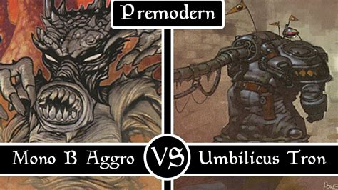 Mono Black Aggro VS Umbilicus Tron Premodern MTG YouTube