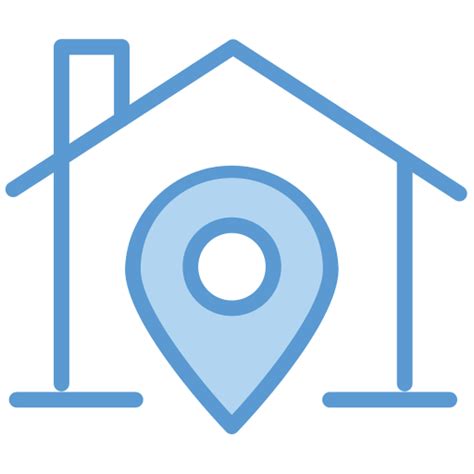 Home Address Generic Blue Icon