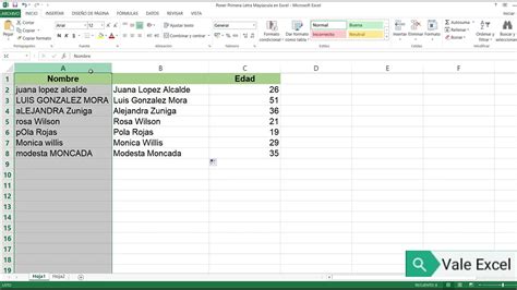 Poner Primera Letra Mayúscula en Excel YouTube