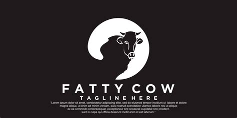 fatty cow icon logo design vector illustration Premium Vector 10995066 ...