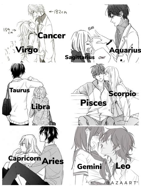 Zodiac Couples Drawings