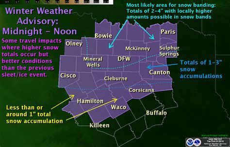 10:30 PM Winter Storm Update for North and Northeast Texas