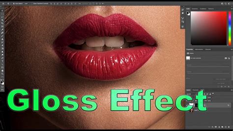 Lips Gloss Effect In Photoshop Youtube