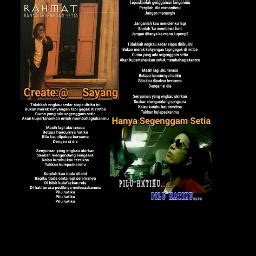 Hanya Segenggam Setia Song Lyrics And Music By Rahmat Ekamatra