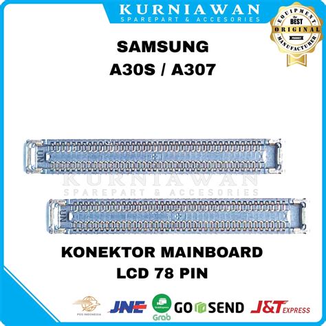 Jual Konektor Mainboard Samsung A30s A307 Soket Main Board Lcd FPC 78