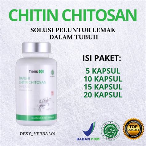 Jual Chitin Chitosan Tiens Pelangsing Tubuh Terbaik Ready Eceran