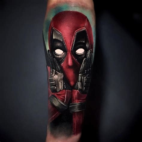 Deadpool Tattoo By Hugo Feist Deadpool Tattoo Gaming Tattoo Badass Tattoos