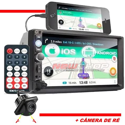 Central Multimídia Usb Mp5 Player 7 Pol 1 Din Ford Celta Shopee Brasil