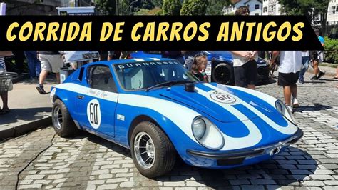 Corrida De Carros Antigos Nas Ruas De Petr Polis No Circuito