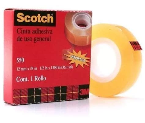 M Scotch Cinta Adhesiva Transparente Mm X M Env O Gratis