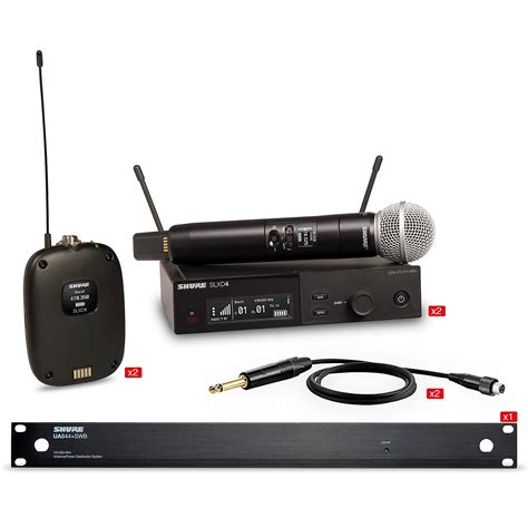 Shure SLXD Dual Body Pack And Microphone Bundle Woodwind Brasswind