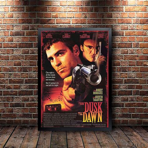 From Dusk Till Dawn Movie Poster Framed and Ready to Hang. | Etsy