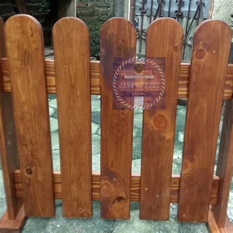 Jual Ready Real Pic Pagar Kayu Jati Belanda Fence Pagar Dekorasi Rumah