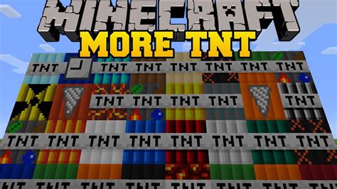 Minecraft MORE TNT MOD 35 TNT EXPLOSIVES AND DYNAMITE TOO MUCH TNT