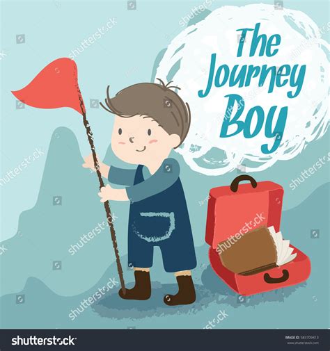 Kid Journey Vector Illustration Stock Vector (Royalty Free) 583709413 ...