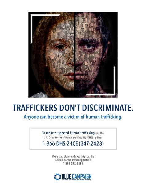 Free Federal Dhs Human Trafficking Awareness Poster Labor Law Poster 2025