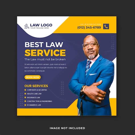 Premium Vector Lawyer Social Media Post Digital Marketing For Law