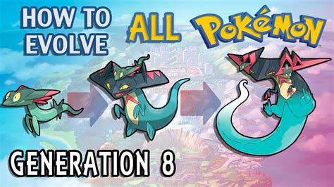 How To Evolve All Pokémon Generation 8 Galar Youtube