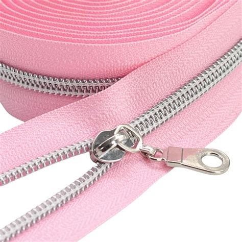 Amazon Yahoga Silver Metallic Nylon Coil Zippers By The Yard