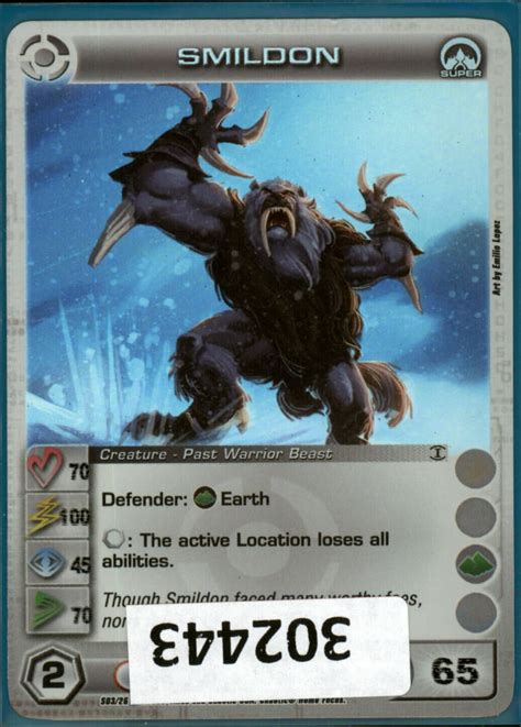 302443 Smildon 70100457065 5 Max Stats Sr Foil Chaotic Card