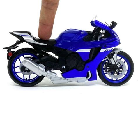 Miniatura Moto Yamaha YZF R1 2021 Azul 1 12 Maisto