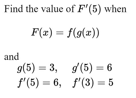 Answered Find The Value Of F 5 When F X … Bartleby