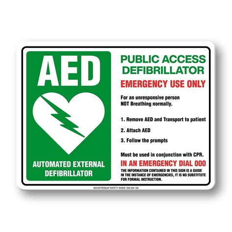 Emergency Sign - Public Access Defibrillator - Industroquip